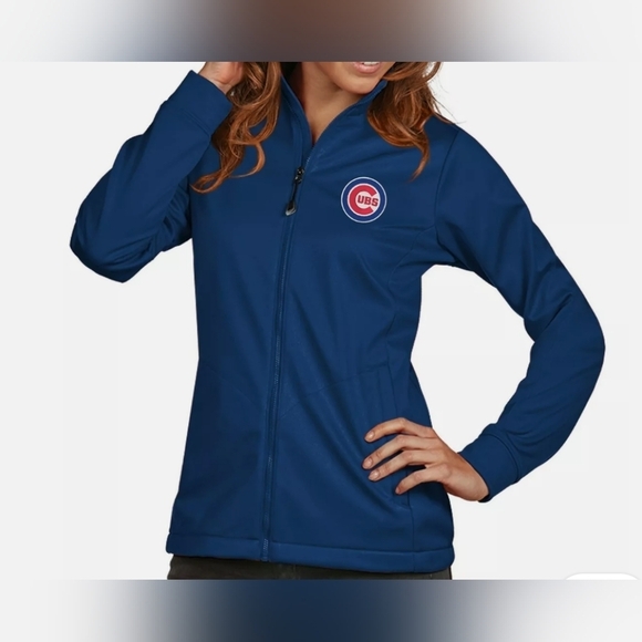 Antigua Jackets & Blazers - Women's Chicago Cubs Antigua Royal Logo Generation, Full-zip Jacket Size(S)